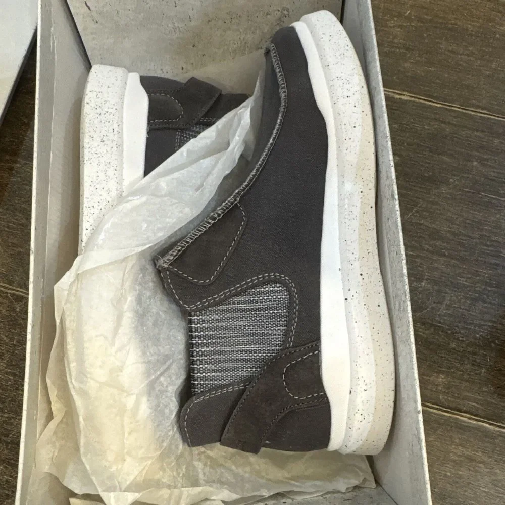 Romika Josef Seibel Helsinki Canvas Platform Casual Shoe Gray Size‎ 37 Bootie
